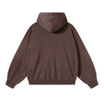 Sudadera con capucha de felpa de novio de gran tamaño