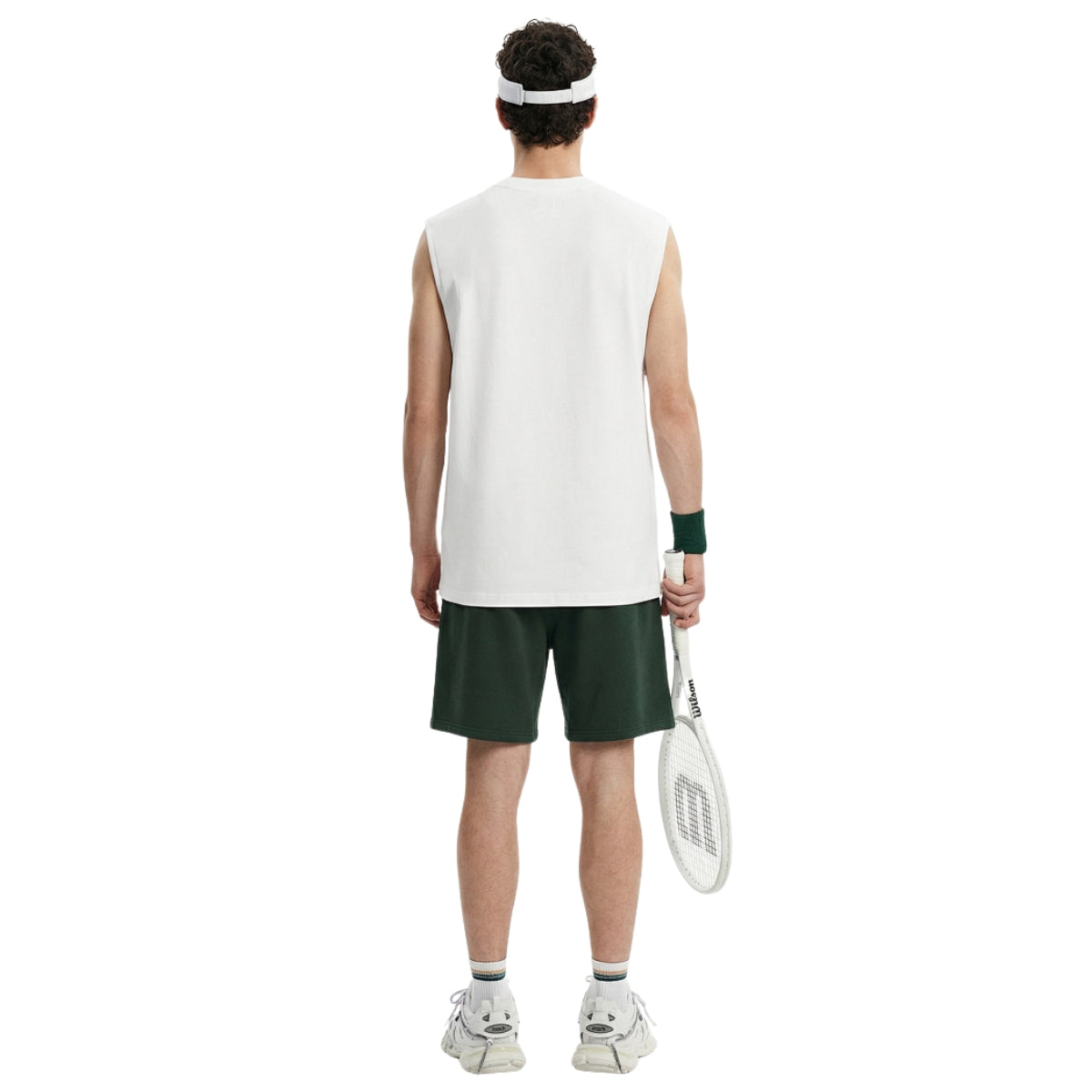 Panelled Back Seam Sleeveless T-Shirt