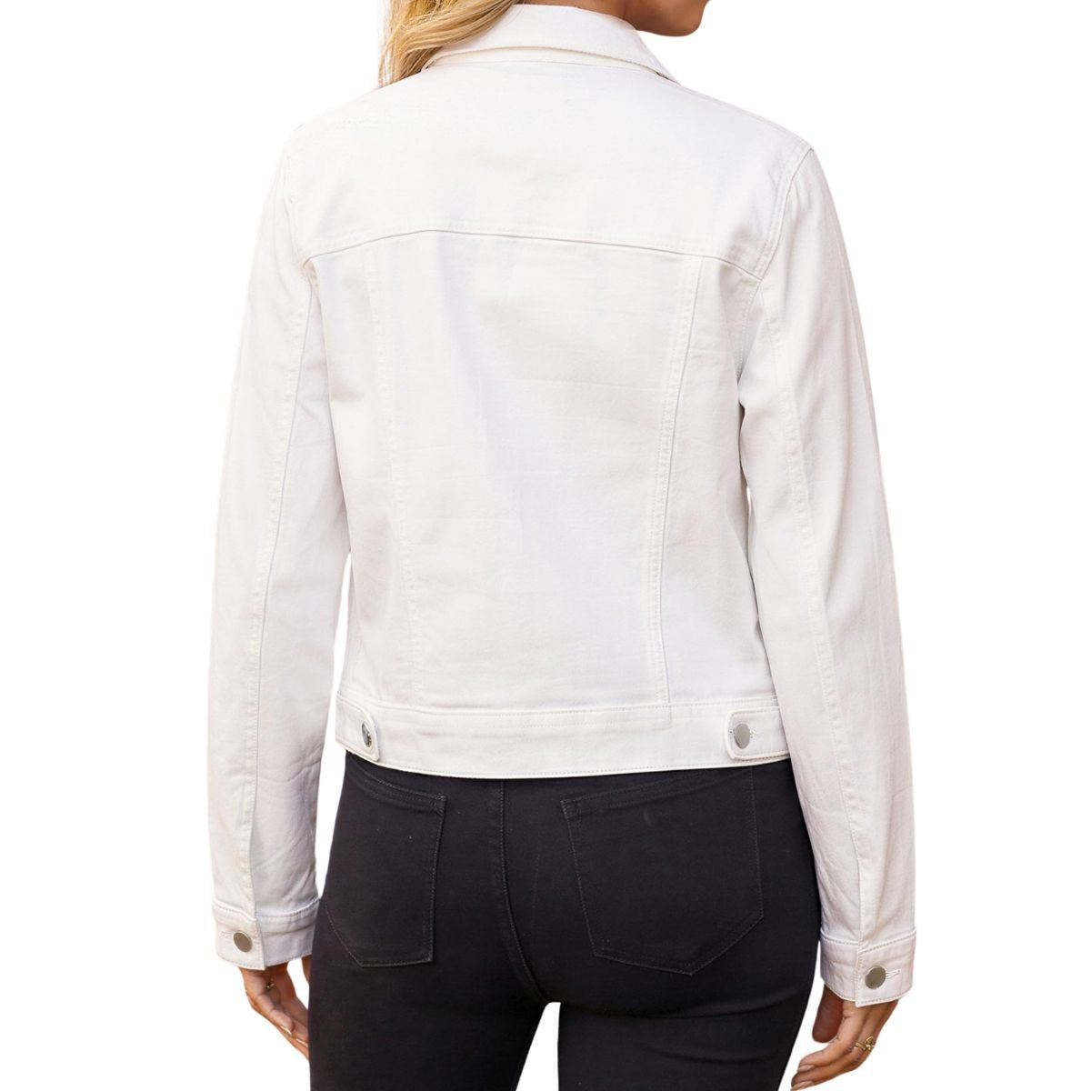 Women's Slim Fit Button Front Western Denim Jacket