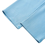 Heavyweight Cotton Washed Distressed Terry Wide‑Leg Pants