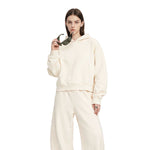 Cotton Structured French Terry Boxy Hoodie