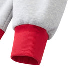 Mock Neck Sweatshirt With Contrast‑Color Stitching