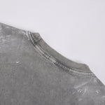 Sudadera holgada de algodón pintada en gris