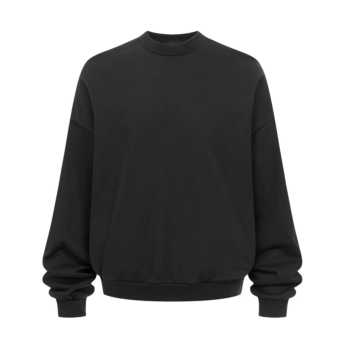 Brushed Fleece Soft Crewneck Pullover Sweatshirt