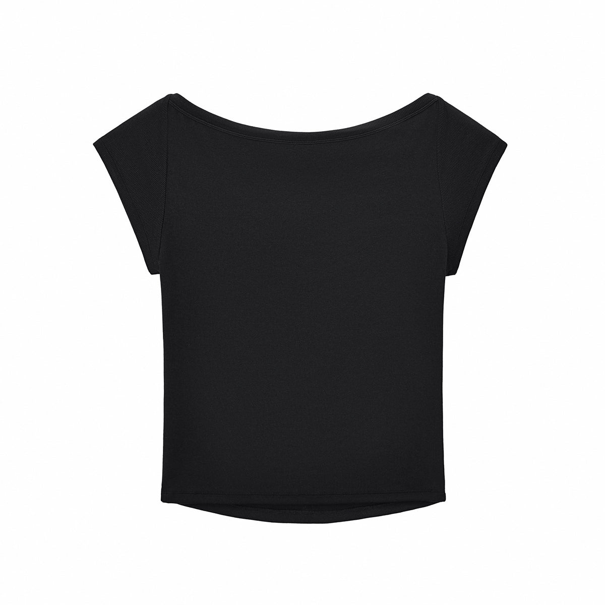 Solid Slim Fit Cropped Hot Girl Tee