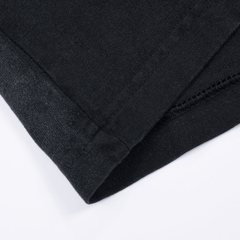 Stripe Tie-Dye Distressed Edge Tee 7.5oz