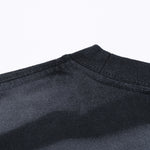 Stripe Tie-Dye Distressed Edge Tee 7.5oz