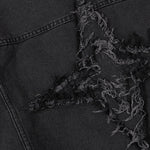 Raw Edge Star Denim Trucker Jacket