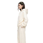 Cotton Structured French Terry Boxy Hoodie