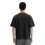 Camiseta de algodón lavado vintage Batik de 8,25 oz