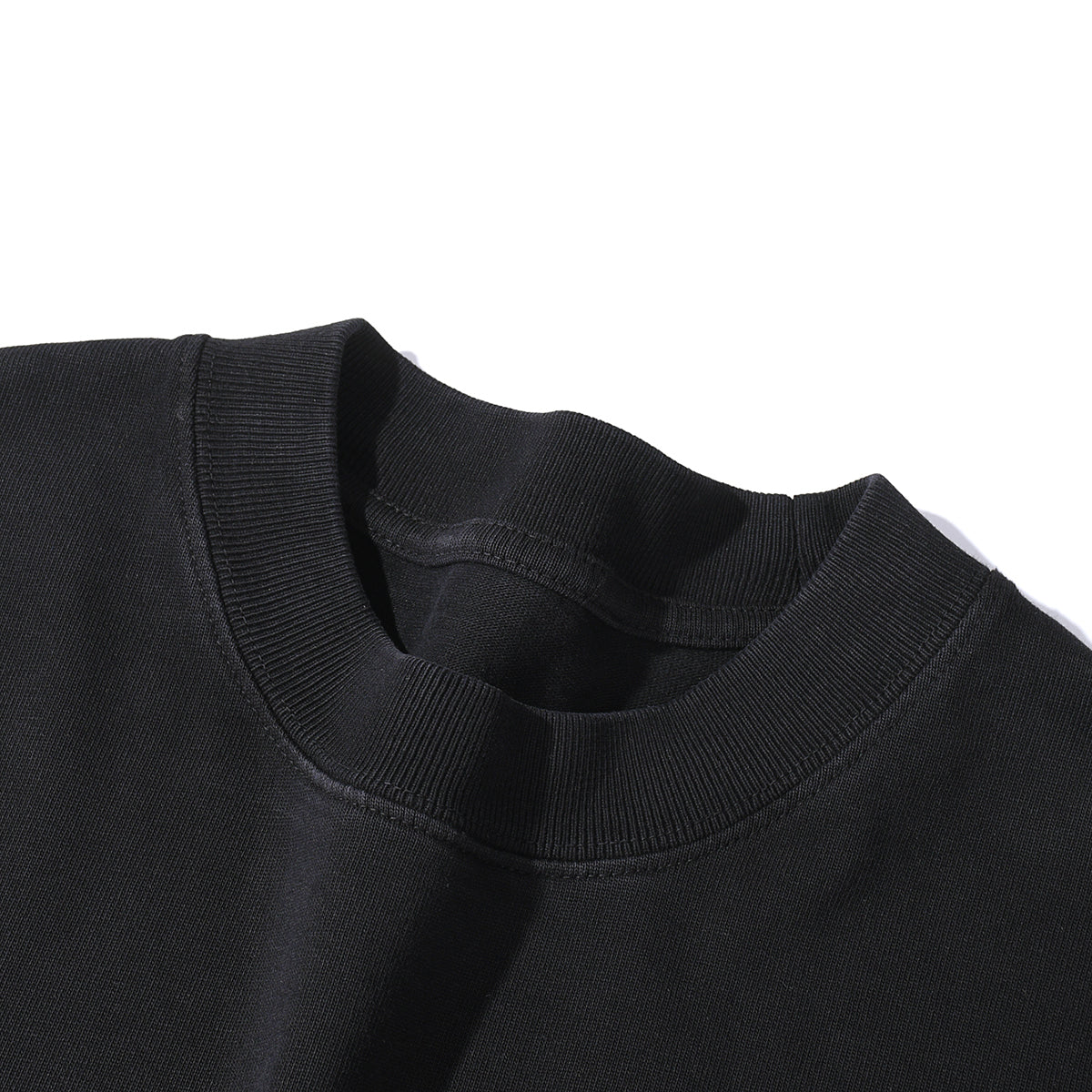 Stone-Washed Faded Cotton Sweatshirt 10.8oz