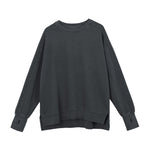 Vintage Washed Ninja Sleeve Split Hem Sweatshirt