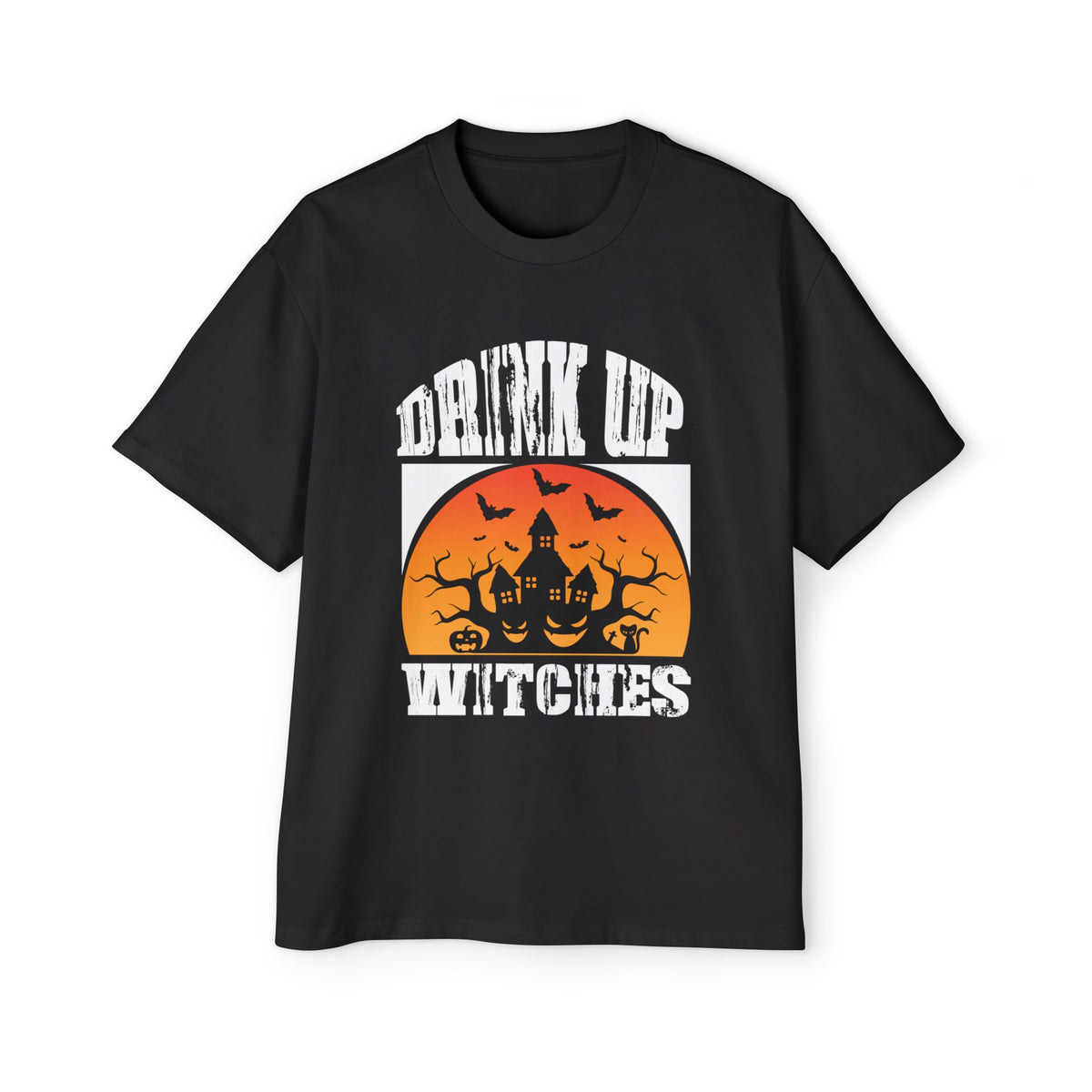 Halloween Castle Graphic Tee-INNBLAC Fashion Apparel