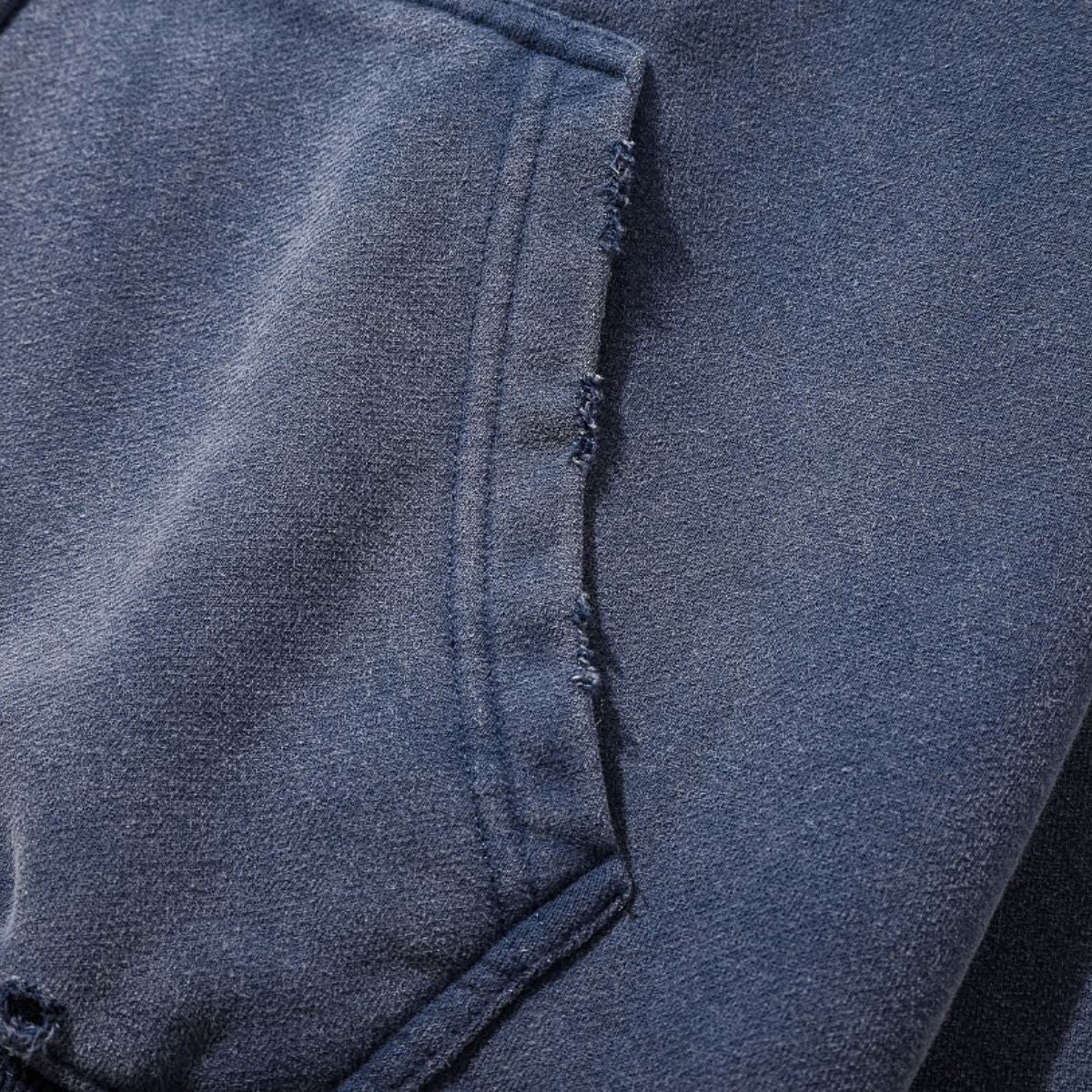 Boxy Cropped Stacked Sleeve Ripped Distressed Full Zip Hoodie
