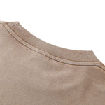 Whisker Wash Frayed Soft Brushed Vintage Long Sleeve Tee