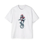 American Football Bear Riding Minicycle Graphic Tee-INNBLAC Fashion Apparel
