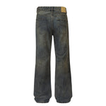 Wrinkle Wash Vintage Straight Jeans