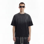 Splatter Dye Washed Distressed Air Mamba Cotton Tee