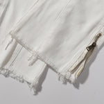 Zipper Hem Slight Flared Leg Cargo Pants