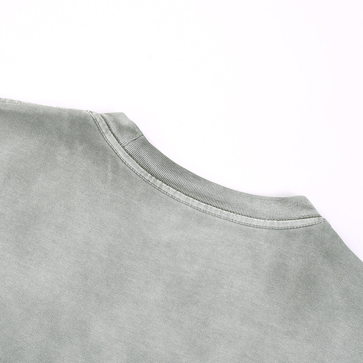 Camiseta holgada lavada y descolorida de peso pesado de 9 oz