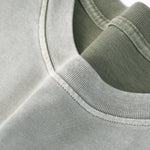 Camiseta holgada lavada y descolorida de peso pesado de 9 oz