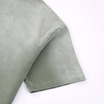 Camiseta holgada lavada y descolorida de peso pesado de 9 oz