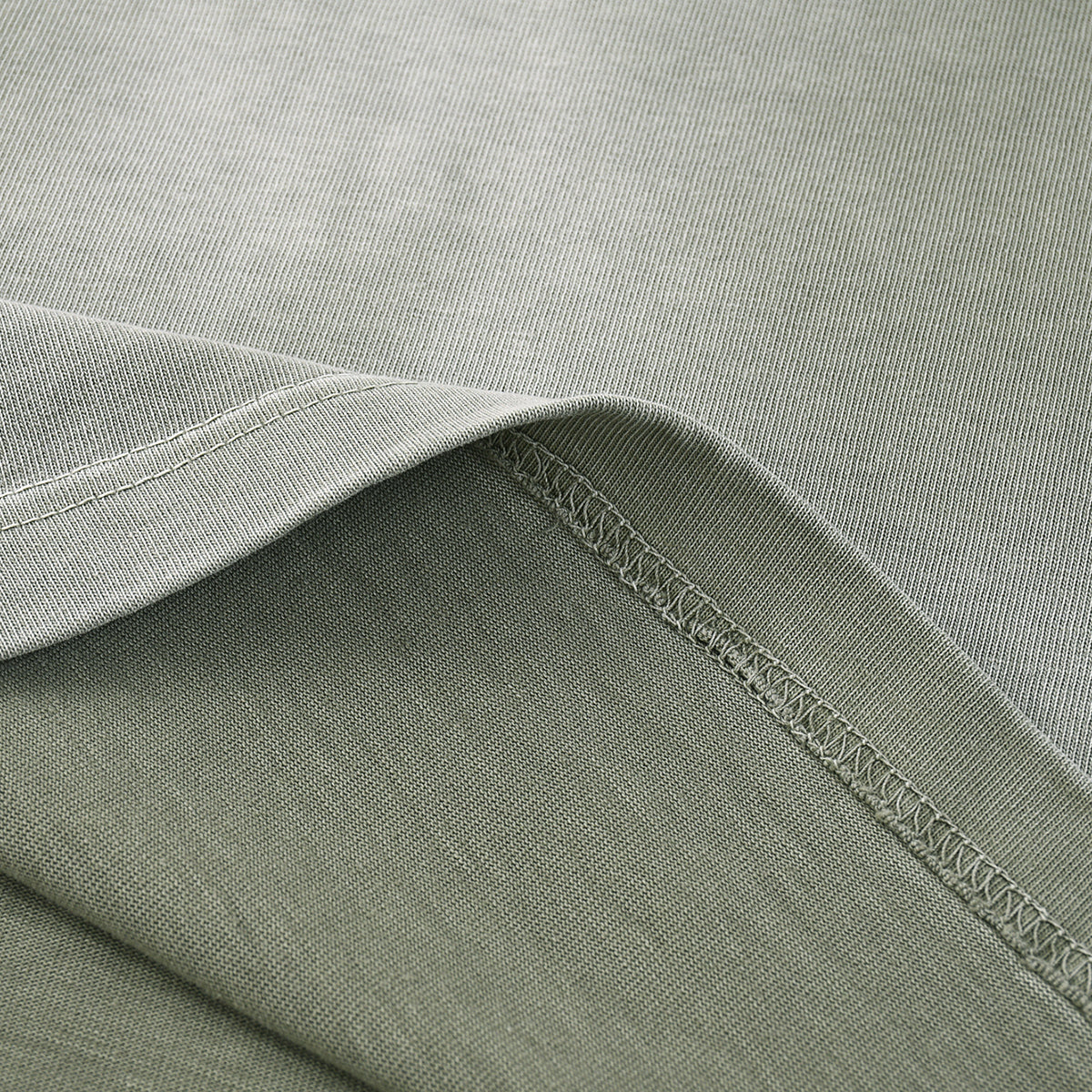 Camiseta holgada lavada y descolorida de peso pesado de 9 oz