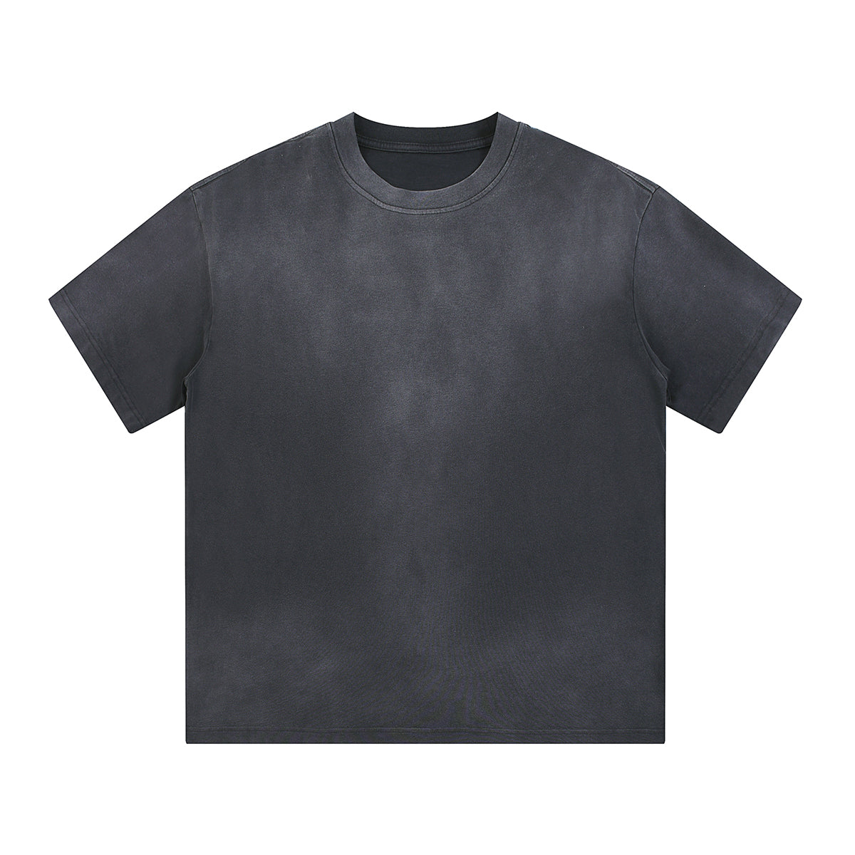 Camiseta holgada lavada y descolorida de peso pesado de 9 oz