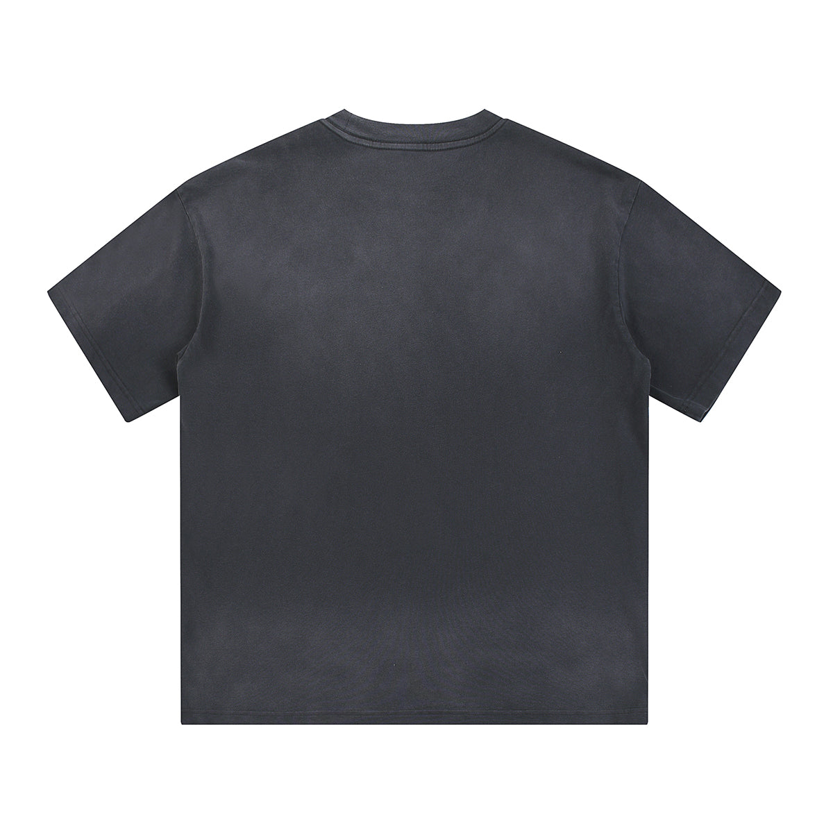 Camiseta holgada lavada y descolorida de peso pesado de 9 oz