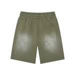 Pantalones cortos de corte relajado, lavados y descoloridos