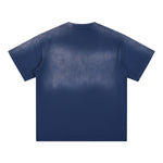 Dark Blue Loose Fit Faded Tee 7.5oz