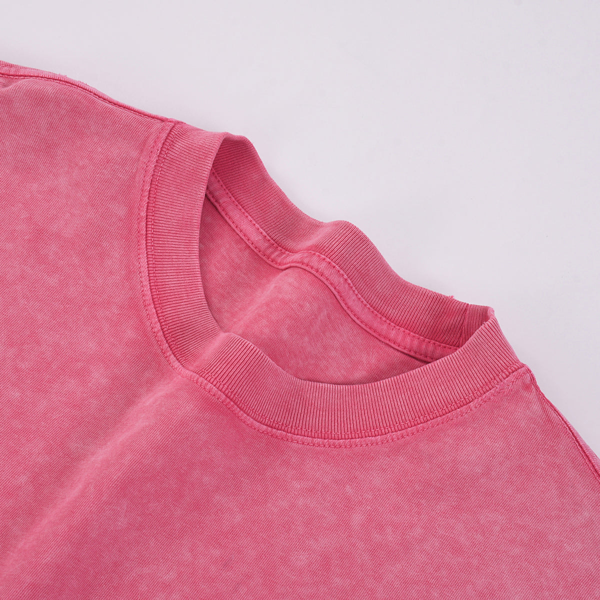 Crew Neck Acid Wash Sweatshirt-INNBLAC Fashion Apparel