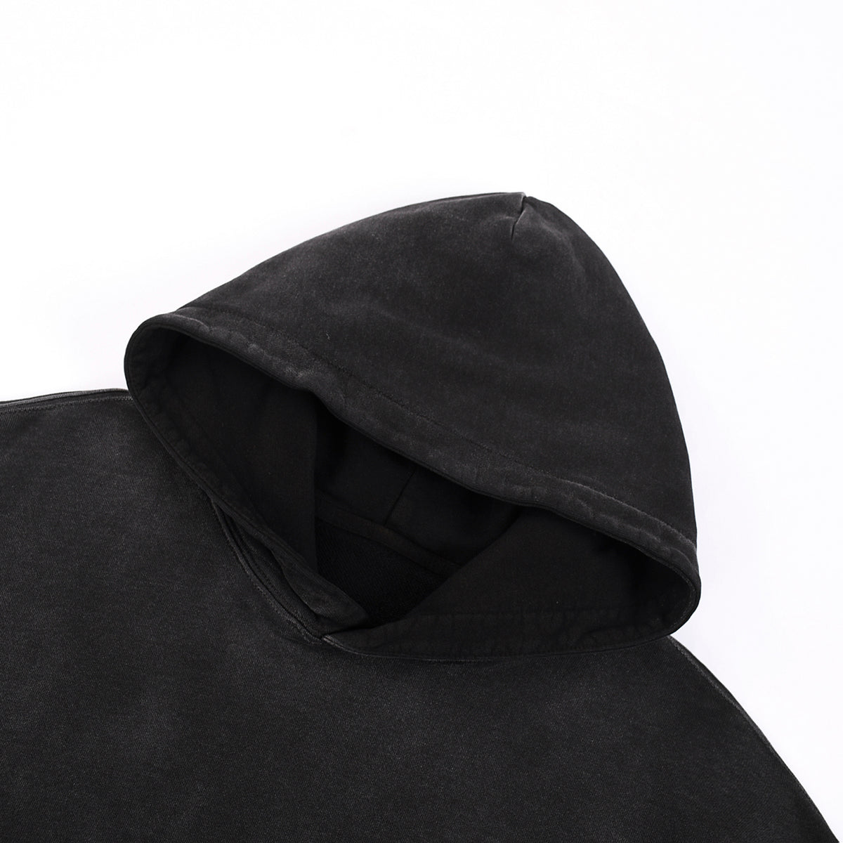 Stone Wash Kangaroo Pocket Hoodie-INNBLAC Fashion Apparel