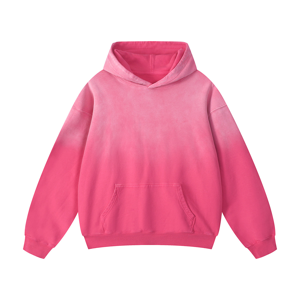 Stone Wash Kangaroo Pocket Hoodie-INNBLAC Fashion Apparel