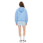 Color‑Block Ribbed Loose Warm Hoodie