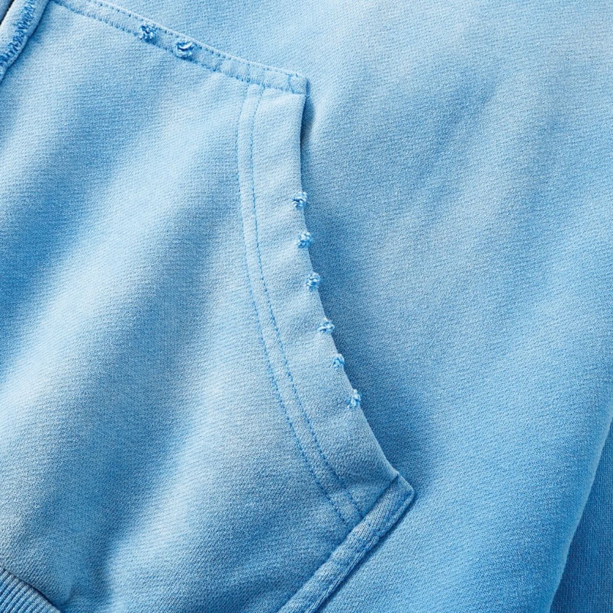 Monkey Wash Ripped Distressed Cotton Pullover Hoodie