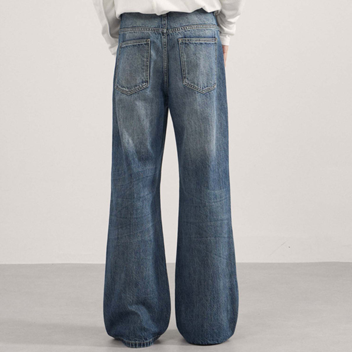 Vintage Washed High Waist Boyfriend Loose Jeans