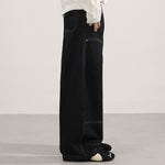 Black Cargo High Waist Wide Leg Jeans