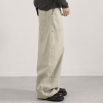 Curved Seam Cargo Loose Fit Pants