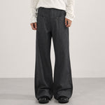 Tailored High Waist Wide Leg Striped Pants