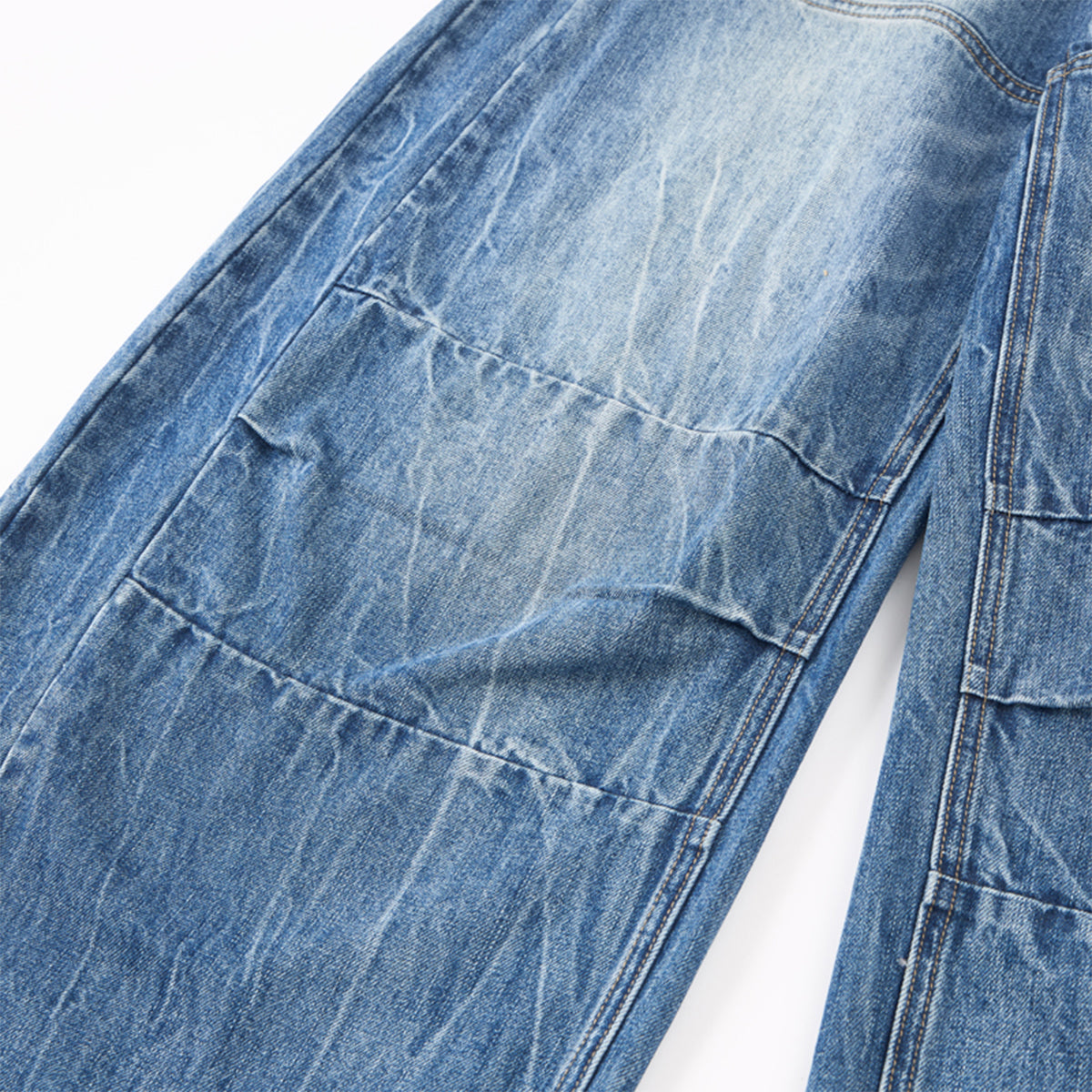 Loose Pleated Wide Leg Scimitar Jeans