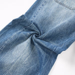 Loose Pleated Wide Leg Scimitar Jeans