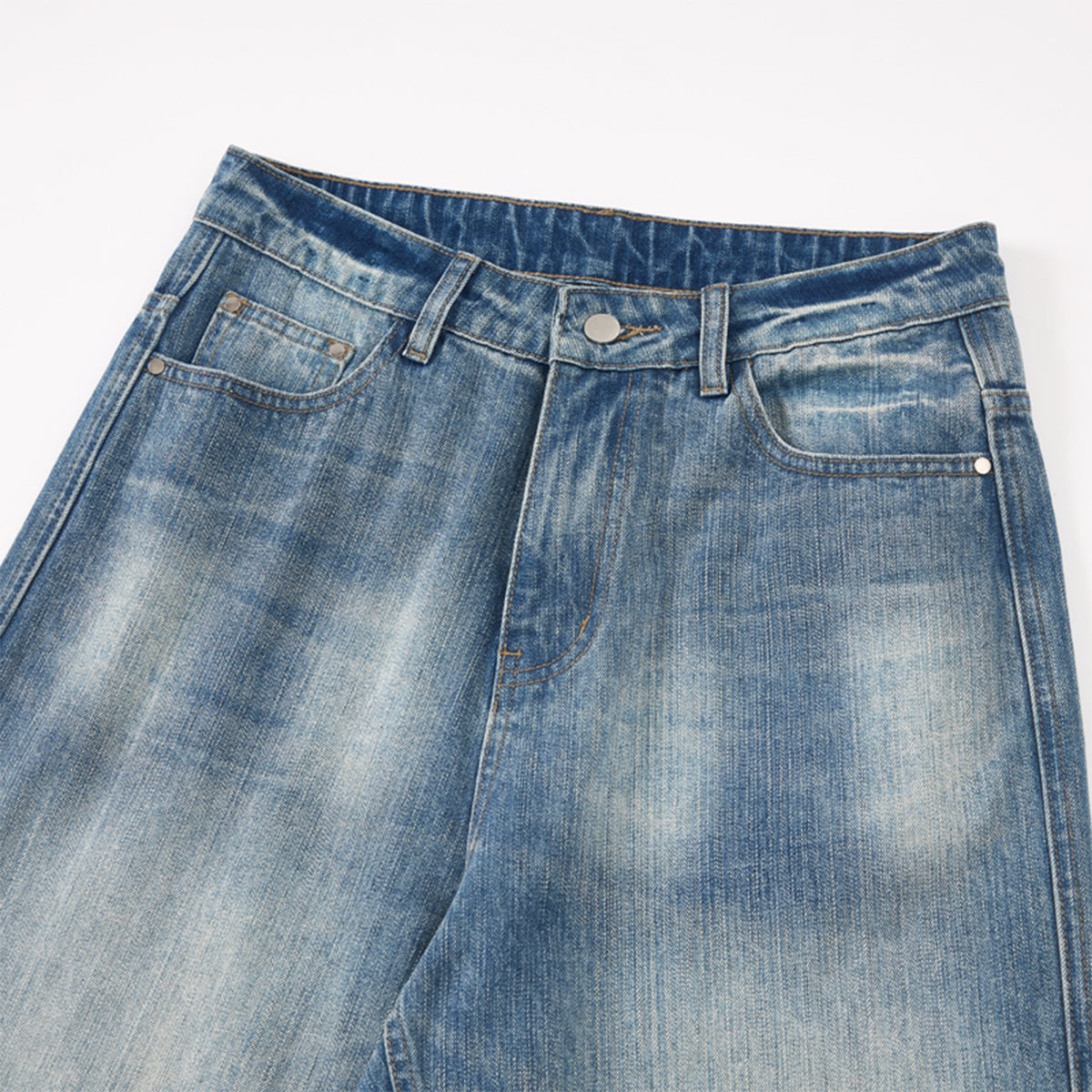 Vintage Wash 90s High Waist Loose Fit Jeans