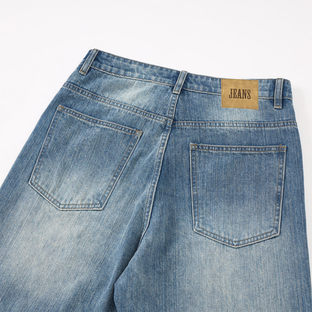 Vintage Wash 90s High Waist Loose Fit Jeans
