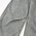 Wide Leg High Waist Distressed Denim Jeans