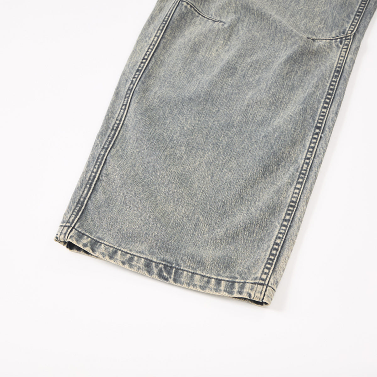 Wide Leg High Waist Distressed Denim Jeans