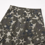 Star Print Oversized Cargo Pants