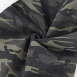 Camo Print Cargo Wide Leg Denim Jeans