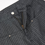 Tailored High Waist Wide Leg Striped Pants