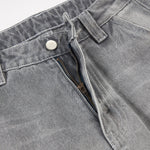 Vintage Gray Distressed High Waist Jeans